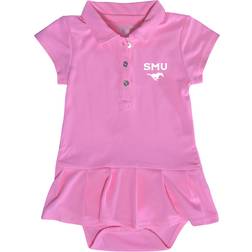 Garb Baby's SMU Mustangs Caroline Cap Sleeve Polo Dress - Pink