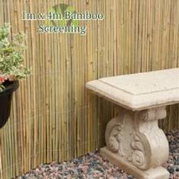 Best Artificial 1m Bamboo Split Slat Fencing Screening Rolls Garden