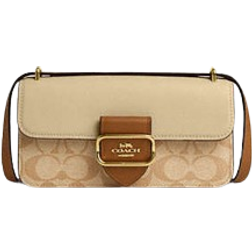 Coach Morgan Crossbody In Blocked Signature Canvas - Im/Light Khaki/Khaki Multi