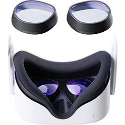 Amavasion Glasses Lenses Insert Compatible with Meta Oculus Quest 2, VR Headset Customized Easy-to-Install Frame Plus Lens Combination SPH:-1.00