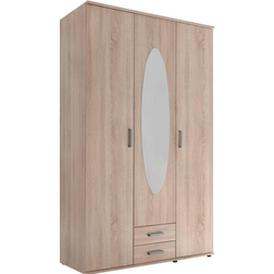 Stella Trading Oval Mirror Brown Garderobeskab 120x195cm