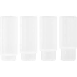 ferm LIVING Ripple Long Frost Drinksglas 30cl 4stk