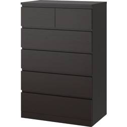 IKEA MALM Black/Brown Kommode 80x123cm