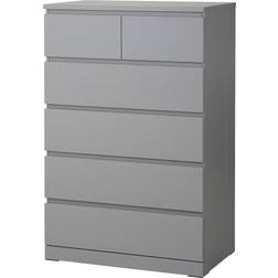 IKEA MALM Grey Glazed Kommode 80x123cm