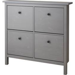 IKEA HEMNES 4 Compartments Grey Varnished Schuhregal 107x101cm