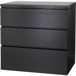 IKEA MALM Black/Brown Kommode 80x78cm