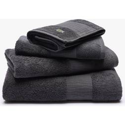 Lacoste L Lecroco Asciugamano per Ospiti Grigio (60x40cm)