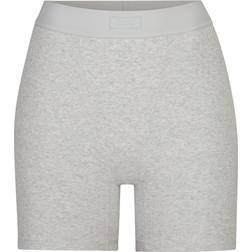 SKIMS Cotton Rib Boxers - Light Heather Grey