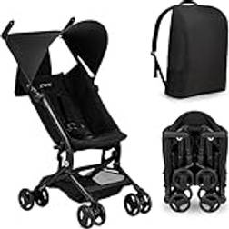 MoMi Poussette Bébé À Dos Ultra Compacte Grace 6.2 kg Jusqu'à 15 kg Noir