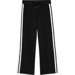 River Island Womens Side Stripe Wide Leg Joggers - Black