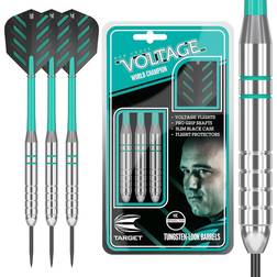 Target Darts Rob Cross Silver Voltage 24g Brass Steel Tip Darts Set