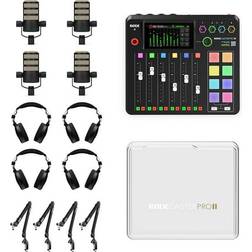 RØDE RØDECaster Pro II 4-Person Bundle
