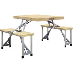 OutSunny Foldable Picnic Table With Bench