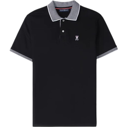 Psycho Bunny Mens Southport Pique Polo Shirt - Black