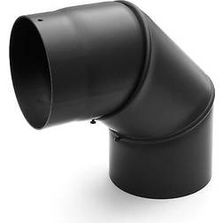 Raik Rauchrohrbogen ofenrohr 130mm 0°-90° schwarz dn130 kaminrohr ofen rohr senotherm-schwarz 2mm