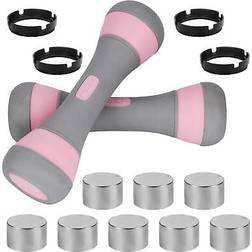 Belle Vous 2 Pack Adjustable Dumbbells Set