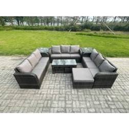 Fimous Gartensofa Dunkelgrau Lounge-Set