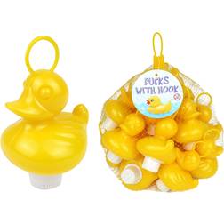 Henbrandt 20 Weighted 7cm Plastic Ducks with Hooks