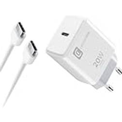 Cellularline USB-C Charger Kit für Apple 20W PD White 20 W USB Ladegerät
