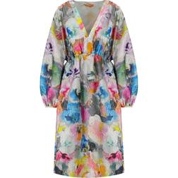 Stine Goya Veroma Floral Print Jersey Midi Dress - Multicoloured