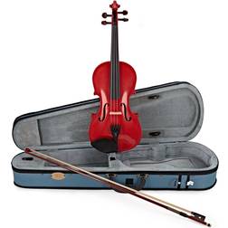 stentor Harlequin Violin Outfit, Cherry Red, 3/4