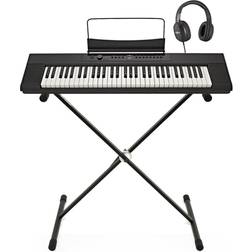 Gear4music SDP-1 Portable Digital Piano by Gear4music Stand and Headphones