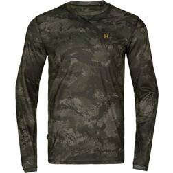 Härkila Noctyx Camo L/S T-shirt - Black