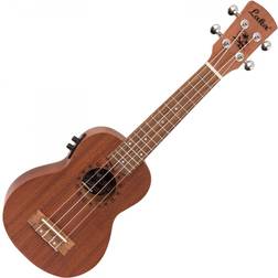 Laka Mahogany Series Soprano Electro Ukelele, Natural
