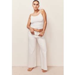H&M Ladies White Microfibre strappy top