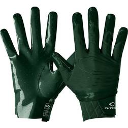 Cutters Football Rev Pro 5.0 Ultra Grip No Slip Wide Receiver Gloves - Dark Green