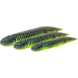 Savage Gear gumov nstraha ned dragon tail slug chartreuse pumpkin 5 ks 8,8 cm 4 g