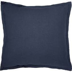 Morris & Co William Linen Plain Dye Square Pillow Case Blue
