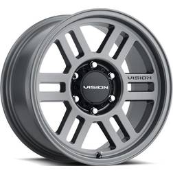Vision Wheel 355 Manx 2 Overland 16x8 6x5.5" +0mm Gunmetal Rim 16"