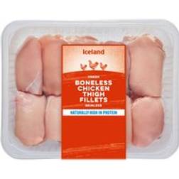 Iceland Fresh Boneless Chicken Thigh Fillets Skinless 850g