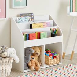 Dunelm Kid's Bookcase with Storage White