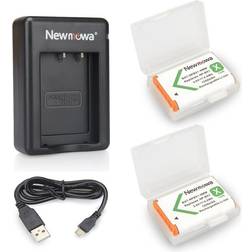Newmowa NP-BX1 Replacement Battery and Fast Dual Charger Compatible 3-pack