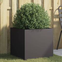vidaXL Planter Black Cold-rolled Steel