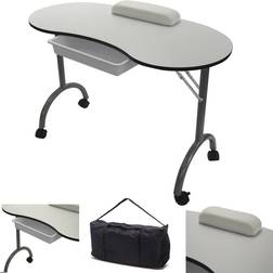 RayGar White Portable Foldable Mobile Nail