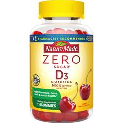 Nature Made Zero Sugar D3 Gummies 2000IU 110