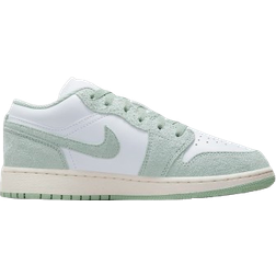 NIKE Air Jordan 1 Low SE GS - White/Sail/Seafoam