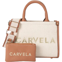Carvela Micro Sorrento Tote Bag - Tan Combination