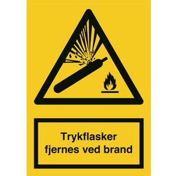 Ox-On Pressurized Bottles Warning Sign