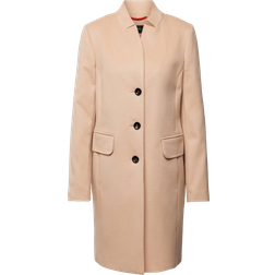 Comma Viscose Blend Coat - Beige