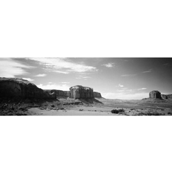 Gracie Oaks Desert Landscape In Black and White Monument Valley Navajo Nation Framed Art 152.4x50.8cm