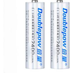 Doublepow AA Rechargeable Battery 2400mAh Compatible 2-pack