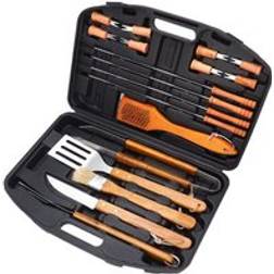 Leaper 18 Pieces Barbecue Accessories Grill Tool Kit
