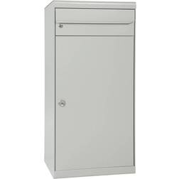MEFA Cedar Parcel Box 881 MEFA Lock - White/Aluminium