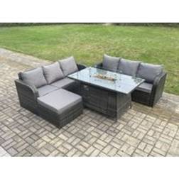 Fimous Rattan Garden Pit Outdoor Lounge Set