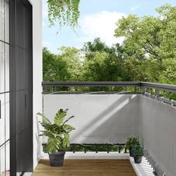 vidaXL Balcony Screen Light Grey 75 x 500 cm