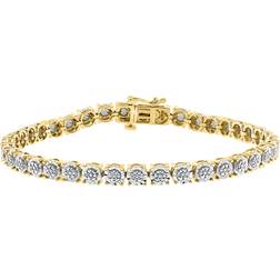 Effy Two-Tone Tennis Bracelet - Gold/Silver/Diamonds